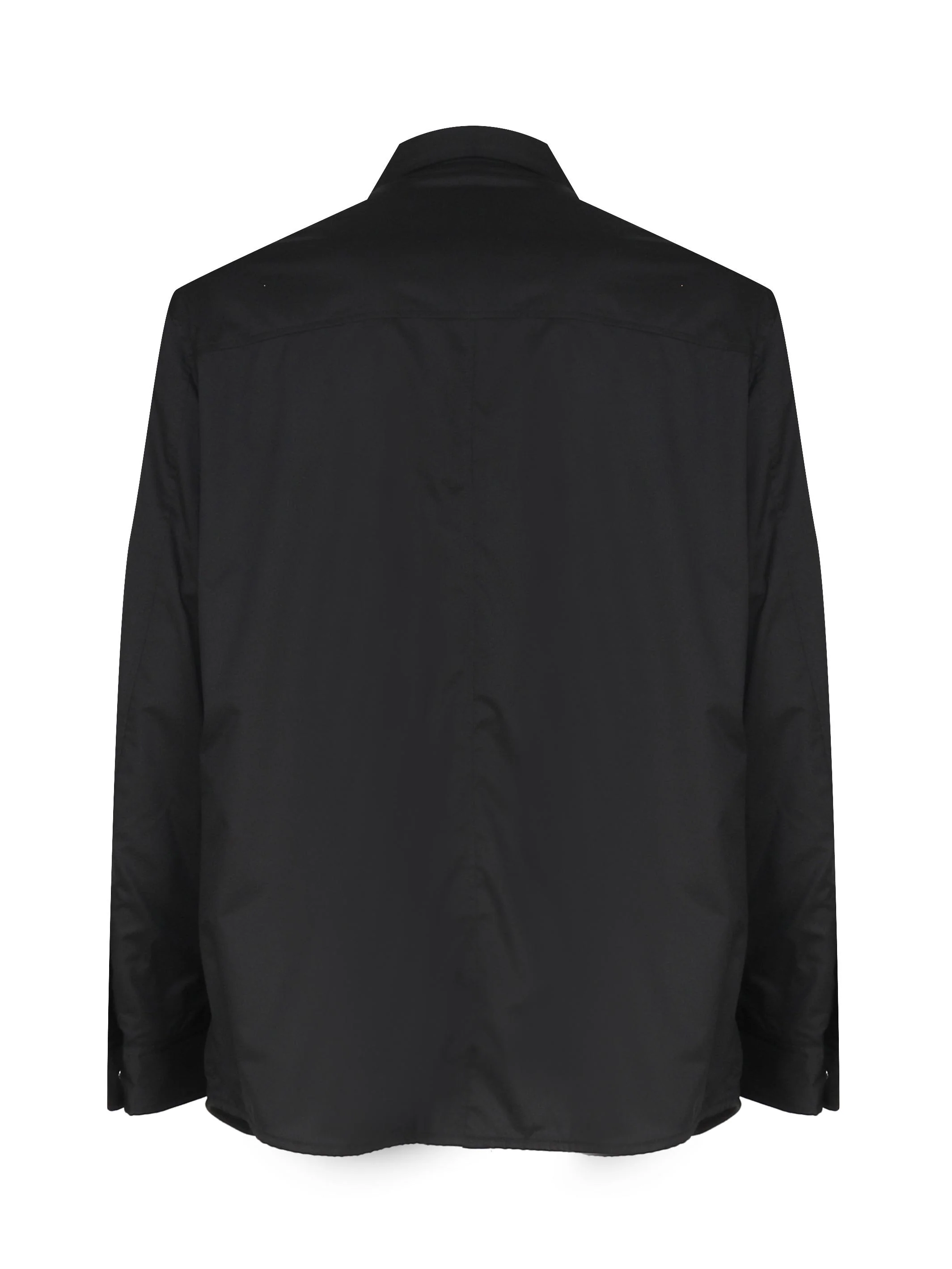 Camicia in tessuto semilucido e targhetta con logo - Image 3